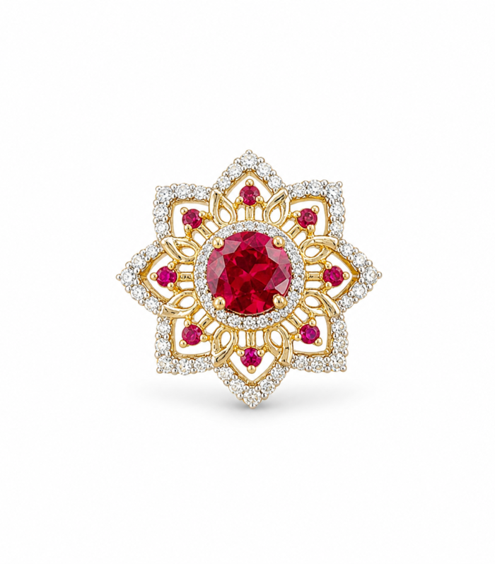 Ruby Royale Fleur Ring