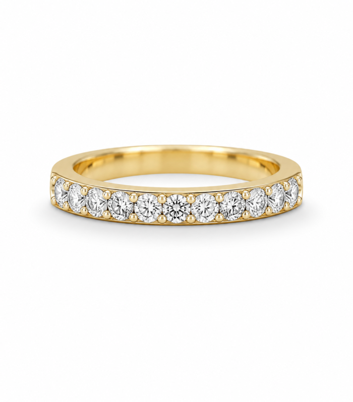 Ethereal Half Eternity Band