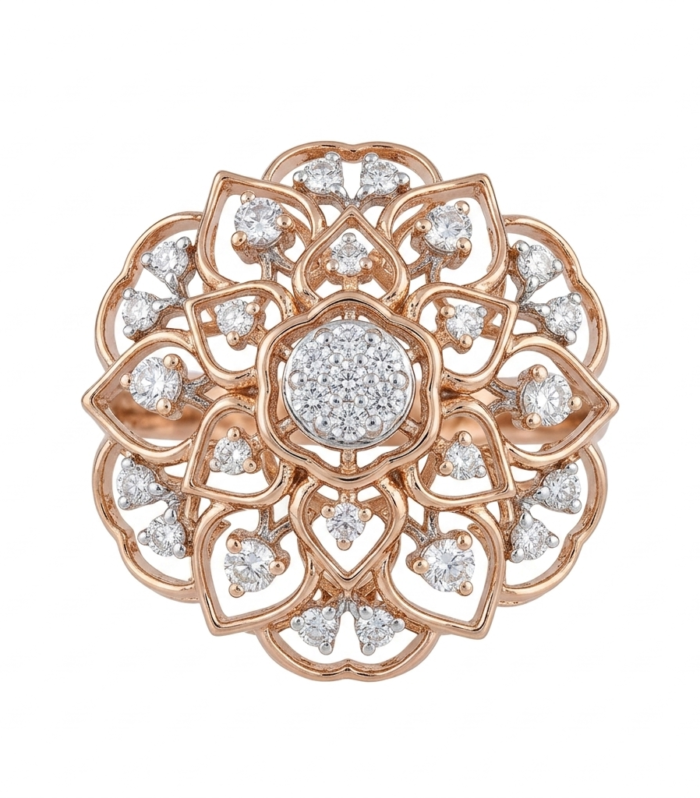 Celestara Floral Radiance Ring