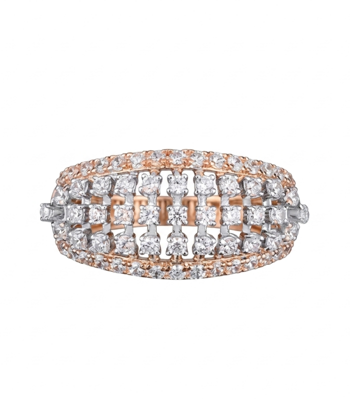 Aurevia Diamond Lattice Ring