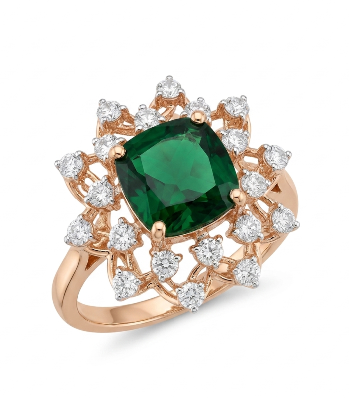 Emerald Aura Ring