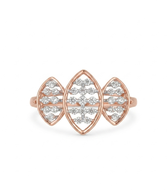 Elowen Trio Leaf Diamond Ring