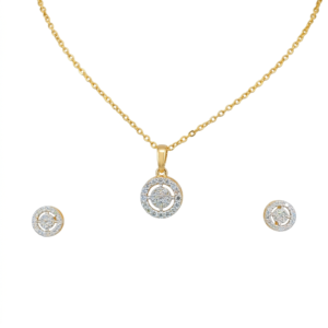 Celestia Halo Pendant Set