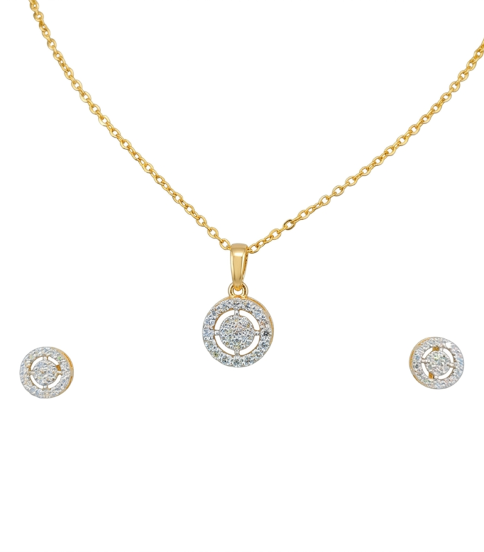 Celestia Halo Pendant Set