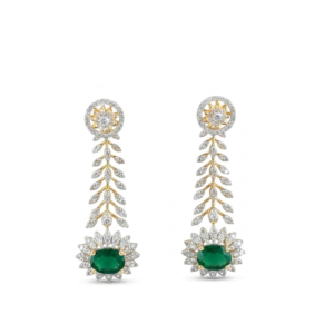 Emerald Sunflare Earrings