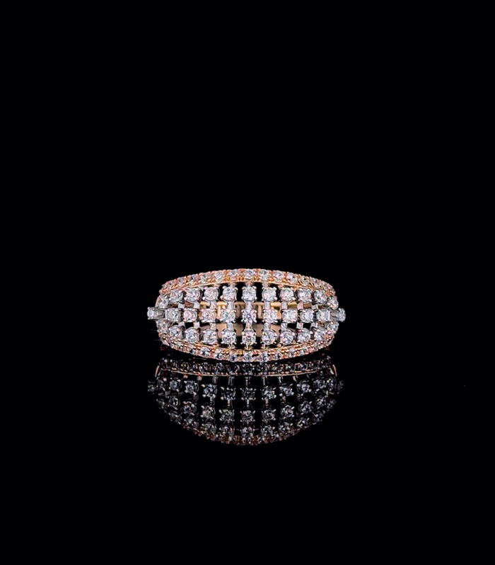 Aurevia Diamond Lattice Ring