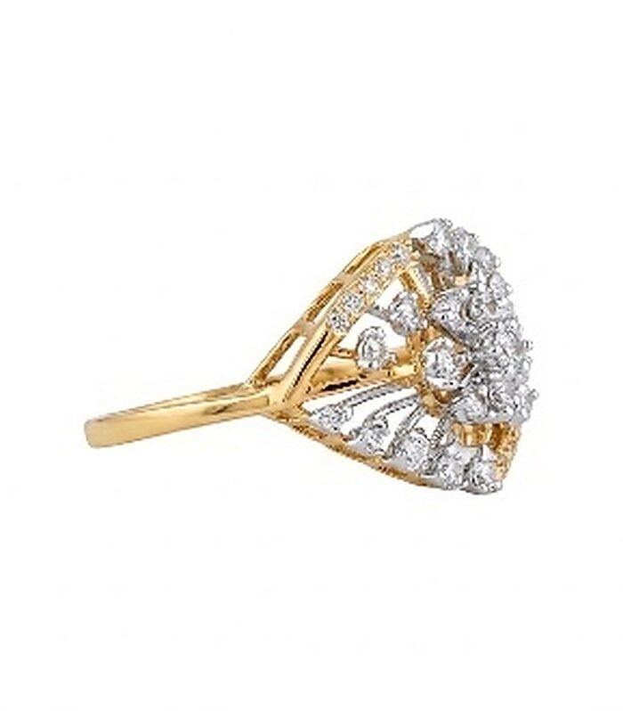 Aurora Petal Frame Ring