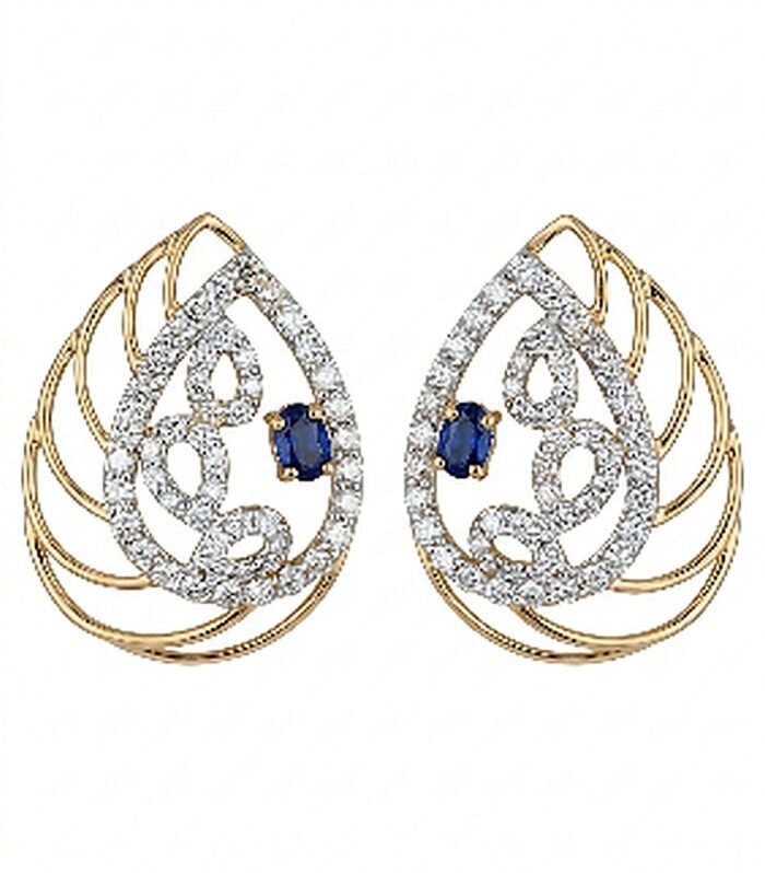 Blue Hue Teardrop Earrings
