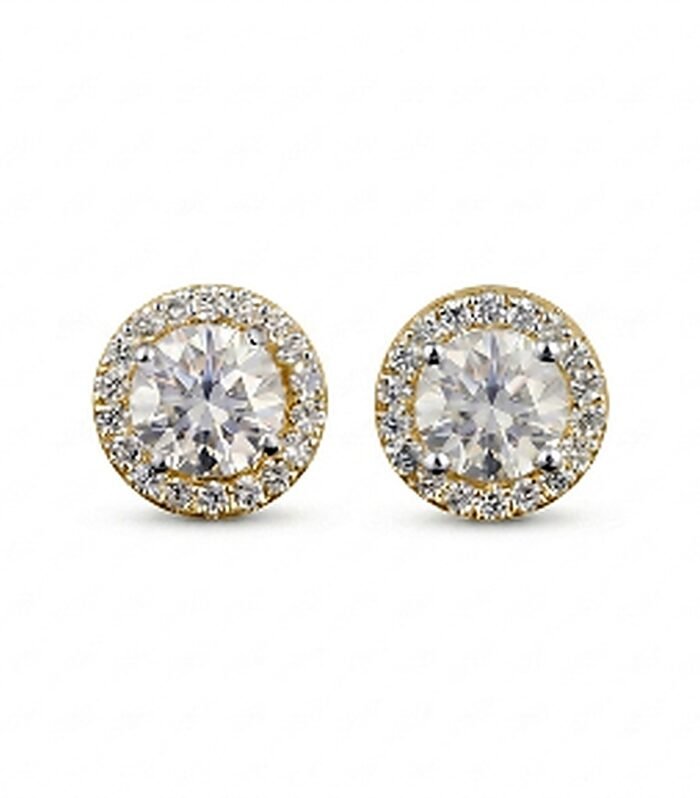 Convertible Solitaire Halo Studs