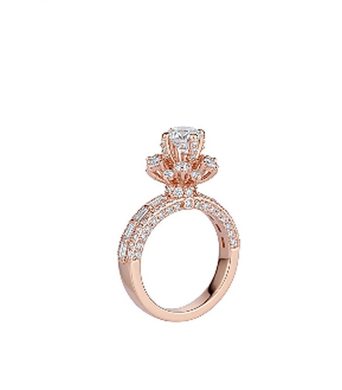 Empress Bloom Solitaire Ring