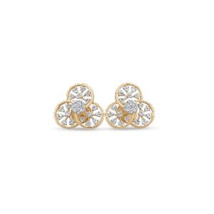 Golden Fleur Stud Earrings
