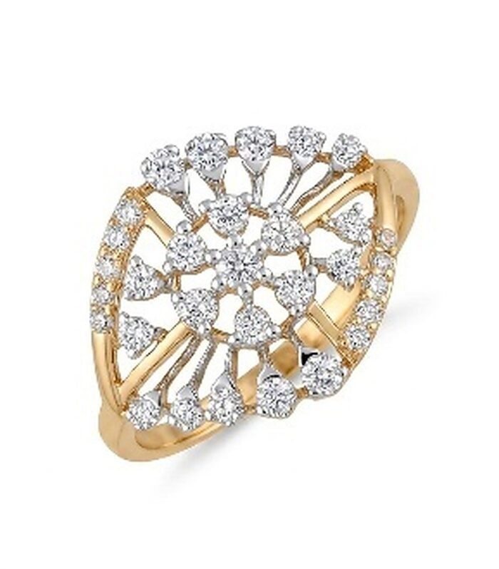 Radielle Floral Frame Ring