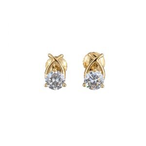 Twilight Solitaire Stud Earrings