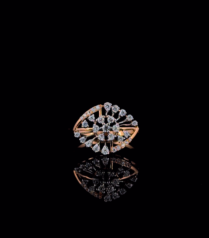 Radielle Floral Frame Ring