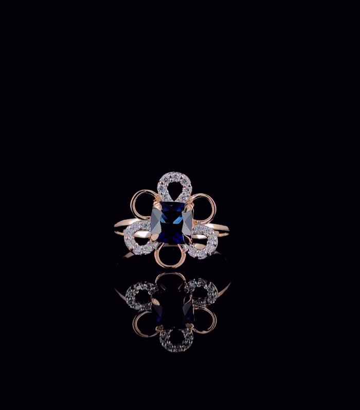 Blue Blossom Muse Ring