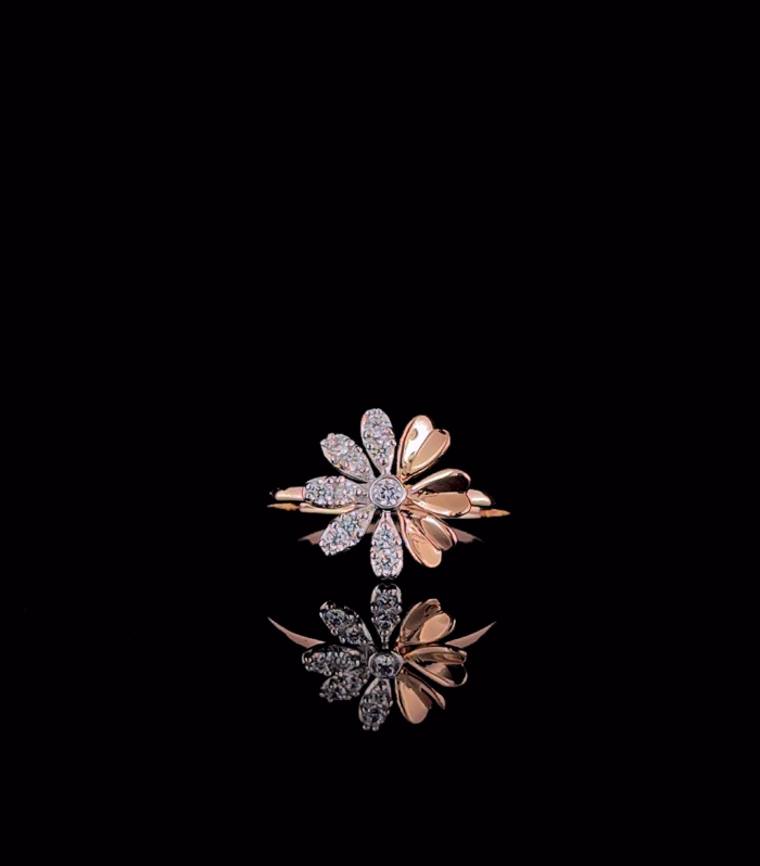 Diamond Sunflower Muse Ring