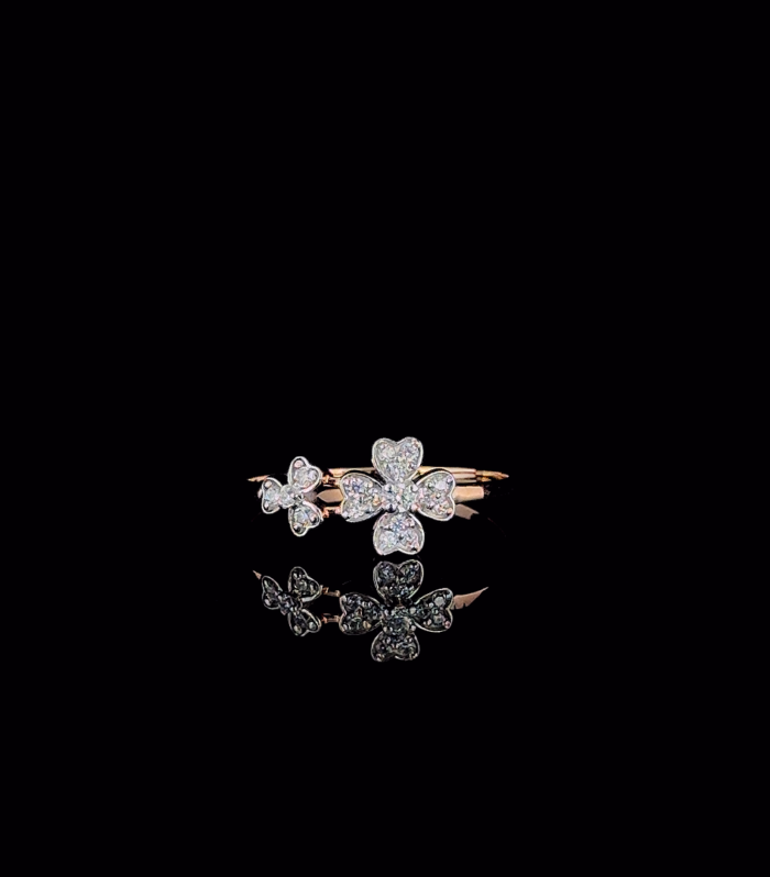 Floral Twin Sway Ring
