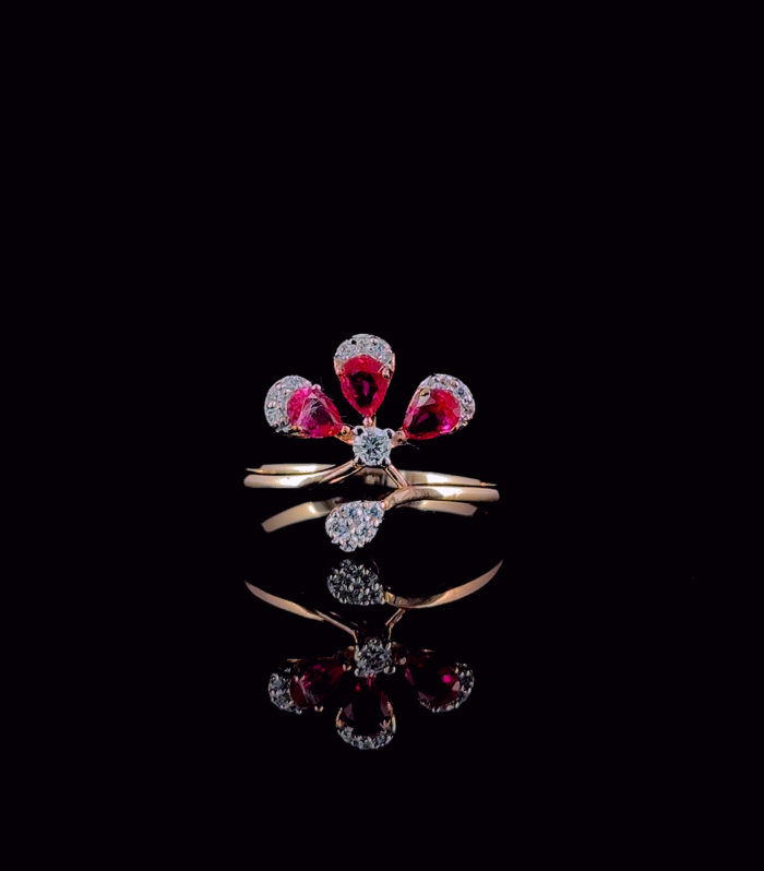 Ruby Fleur Embrace Ring