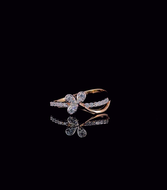Trinity Petal Radiance Ring