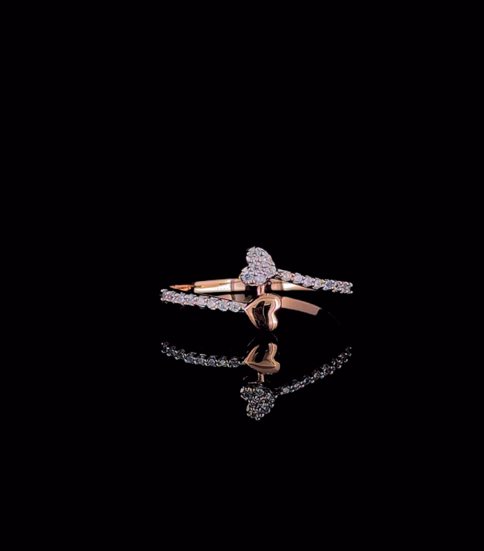 Two Hearts Forever Ring